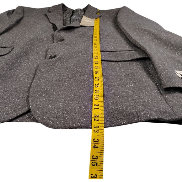 Joseph Abboud Gray Suit, Jacket 44L, Pants 40Wx30 - Picture 8 of 16